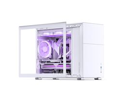 Корпус JONSBO D31 STD White без БП, боковая панель из закаленного стекла, mini-ITX, micro-ATX, белый