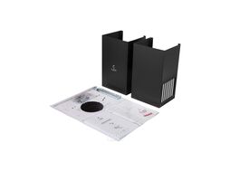 Вытяжка каминная MIRA 500 BLACK черный управление: кнопочное (1 мотор) LEX TRFE000014