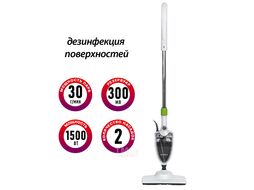 Швабра паровая Supra SMS-201 1500Вт белый/зеленый