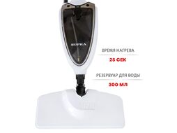 Швабра паровая Supra SMS-201 1500Вт белый/зеленый