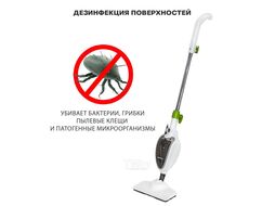 Швабра паровая Supra SMS-201 1500Вт белый/зеленый