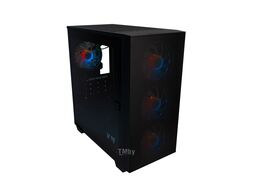 Корпус HAFF Fancy mATX без БП черный