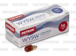 Лампа накаливания WY5W 12V 5W W2.1X9.5d Amber Original Stream (оригинальные параметры) PATRON PLWY5W