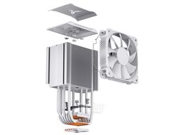Кулер JONSBO HX6240 White LGA2011/1700/1200/115X/AM4 (TDP 230W, PWM, 120mm Fan, 6 тепловых трубок, медная база, 4-pin, белый)