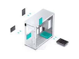 Корпус JONSBO D41 MESH White без БП, боковая панель из закаленного стекла, mini-ITX, micro-ATX, ATX, белый