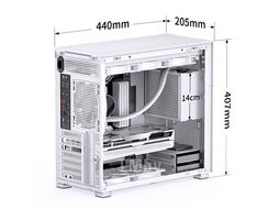 Корпус JONSBO D41 MESH White без БП, боковая панель из закаленного стекла, mini-ITX, micro-ATX, ATX, белый