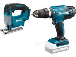 Аккум. дрель-шуруповерт MAKITA HP488D + аккум. лобзик JV183D (в комплекте 2 акум. 1,5А/ч + зарядное+сумка)