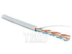 Кабель информационный Hyperline UUTP4-C5E-S24-IN-LSZH-GY-100 кат.5E U/UTP 4X2X24AWG LSZH внутренний 100м серый