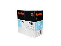 Кабель информационный Hyperline UUTP4-C6-S23-IN-LSZH-GY-305 кат.6 U/UTP 4X2X23AWG LSZH внутренний 305м серый