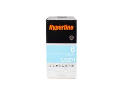 Кабель информационный Hyperline UUTP4-C6-S23-IN-LSZH-GY-305 кат.6 U/UTP 4X2X23AWG LSZH внутренний 305м серый