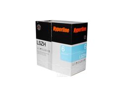 Кабель информационный Hyperline UUTP4-C6-S23-IN-LSZH-GY-305 кат.6 U/UTP 4X2X23AWG LSZH внутренний 305м серый