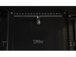 Шкаф коммутационный Hyperline (TWB-0945-SR-RAL9004) настенный 9U 600x450мм пер.дв.стал.лист 60кг черный 275мм 180град. 500мм IP20 сталь
