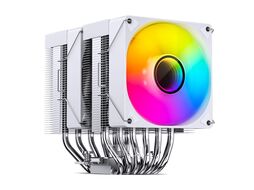 Кулер JONSBO CR-1400 DV2 White LGA1700/1200/115X/AM5/AM4 (TDP 220W, PWM, 92mm ARGB Fan*2, 6 тепловых трубкок, белый, 4-pin)