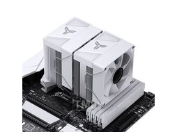 Кулер JONSBO CR-1400 DV2 White LGA1700/1200/115X/AM5/AM4 (TDP 220W, PWM, 92mm ARGB Fan*2, 6 тепловых трубкок, белый, 4-pin)