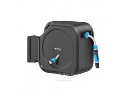 Катушка со шлангом настенная автоматическая 30 ERGO 1/2" 30 м, фитинги, комплект для подключения Cellfast 55-420