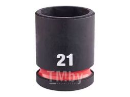 Головка ударная Shockwave 1/2" 21мм (размер посадки: 1/2", размер головки: 21 мм, материал: CrMo, тип крепления: квадрат с отверстием) MILWAUKEE 4932480315