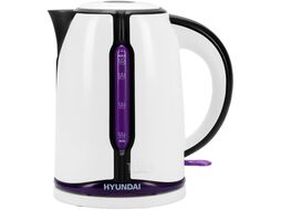 Чайник электрический Hyundai HYK-P3405 1.7л. 2200Вт белый/черный (корпус: пластик)