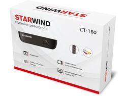 Ресивер DVB-T2 Starwind CT-160 черный
