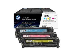Картридж лазерный HP 312A CF440AM голубой/желтый/пурпурный x3упак. (2400стр.) для HP CLJ Pro M476 (CF440AM)