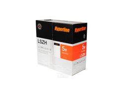 Кабель информационный Hyperline UUTP4-C5E-S24-IN-LSZH-GY-305 кат.5E U/UTP 4X2X24AWG LSZH внутренний 305м серый