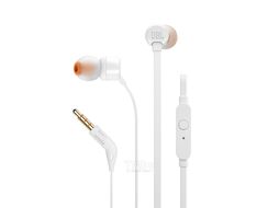 Наушники JBL T110 White, внутриканальные