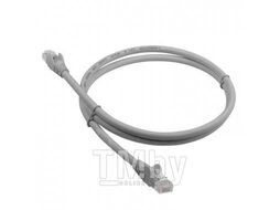 Патч-корд LSZH UTP кат.6, 5.0 м, серый Lanmaster LAN-PC45/U6-5.0-GY
