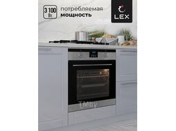 Духовой шкаф Электрический EDP 092 IX стекло черное/нержавеющая сталь LEX CHAO000194