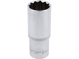 Головка торцевая 1/2" 12гр. 24мм L77мм CrV Yato YT-12946