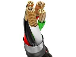 Кабель Baseus C-shaped Light Intelligent power-off Cable USB For Type-C 3A 1M Black (CATCD-01)