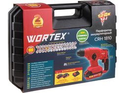 Аккум. перфоратор WORTEX CRH 1810 в чем. ALL1 (18.0 В, БЕСЩЕТОЧНЫЙ, , 1.2 Дж, вес 1,14 кг)