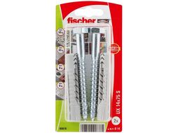 Дюбель универсальный Fischer UX 14x75 с саморезом (2шт упак.) (90876)