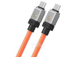 Кабель Baseus CAKW000307 CoolPlay Series Fast Charging Type-C to Type-C 100W 2m Orange