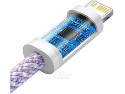 Кабель Baseus CALD000005 Dynamic Series Fast Charging Data Cable Type-C to iP 20W, в оплётке, 1m Purple