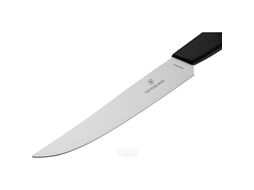 Нож кухонный Victorinox Swiss Modern 6.9003.12W стальной столовый для стейка лезв.120мм серрейт. заточка черный