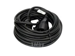 Удлинитель электрический 10м 1 розетка c резиновой изоляцией IP44 (16A, 230V-50Hz, кабель H05RR-F 3х1.5мм. кв.) Yato YT-81021