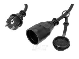 Удлинитель электрический 10м 1 розетка c резиновой изоляцией IP44 (16A, 230V-50Hz, кабель H05RR-F 3х1.5мм. кв.) Yato YT-81021