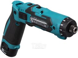 Аккум. шуруповерт MAKITA DF 012 DSE в чем. (7.2 В, 1 акк., 1.5 А/ч Li-Ion, 1 скор., 6 Нм, шурупы до 6 мм)
