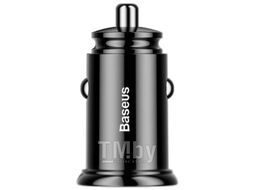 Автомобильное зарядное устройство Baseus Circular Plastic A+A 30W Dual QC3.0 Quick Car Charger Black (CCALL-YD01)