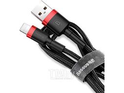 Кабель Baseus Cafule Cable USB For iP 1.5A 2m Red+Black (CALKLF-C19)