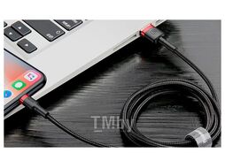 Кабель Baseus Cafule Cable USB For iP 1.5A 2m Red+Black (CALKLF-C19)