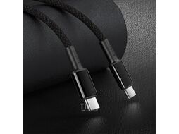 Кабель Baseus High Density Braided Fast Charging Data Cable Type-C to Type-C 100W 1m Black (CATGD-01)