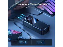 Внешний аккумулятор Joyroom power bank 22.5W 30000mAh PD QC3.0 AFC Вlack (JR-QP193)