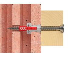 Универсальный дюбель Fischer 8x40 DUOPOWER с саморезом (8шт упак.) (534998)