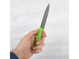 Нож кухонный Victorinox Swiss Classic 6.7706.L114 стальной для овощей лезв.100мм прямая заточка зеленый