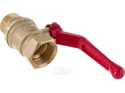 Кран шаровой N/P59 для ВОДЫ 3/4" ВР/НР ручка-рычаг, латунный 11Б27фт1М Valfex VF.215.LR1.034.N/P59