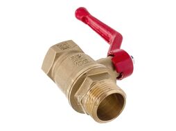 Кран шаровой N/P59 для ВОДЫ 3/4" ВР/НР ручка-рычаг, латунный 11Б27фт1М Valfex VF.215.LR1.034.N/P59