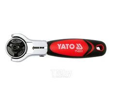Трещотка для бит и головок шарнирная 1/4" Т72 L115мм Yato YT-03311