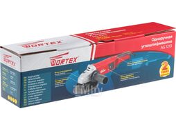 УШМ (болгарка) одноручная WORTEX AG 1213 в кор. (1250 Вт, диск 125х22 мм, регул. об., пылезащита)