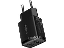 Сетевое зарядное устройство Baseus Compact Charger 2U 10.5W EU Black (CCXJ010201)