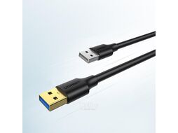 Кабель UGREEN USB-A 3.0 Male to Male Cable 3m US128 Black (90576)